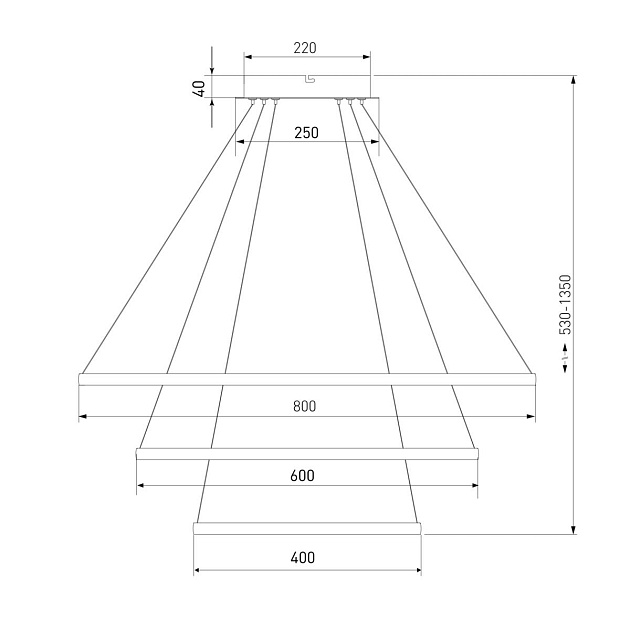 Подвесной светодиодный светильник Eurosvet Collars 90264/3 белый Фото № 2