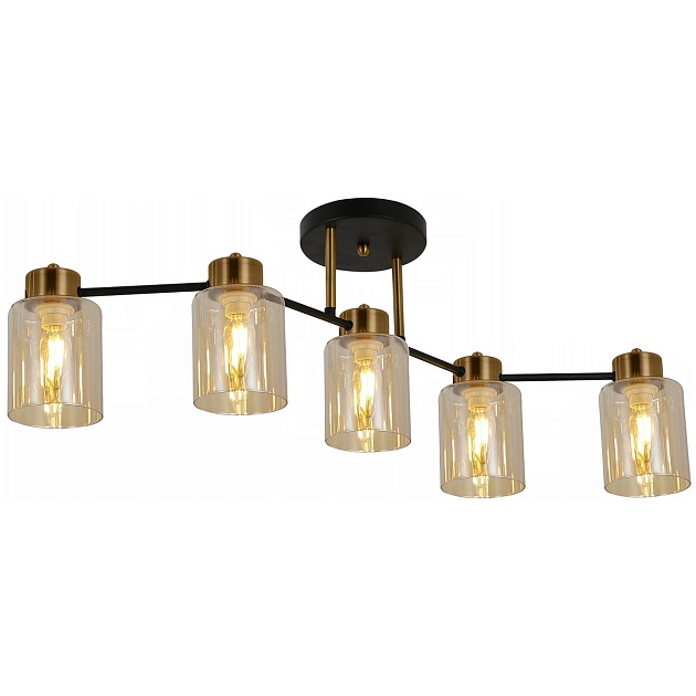 Потолочная люстра Illumico IL6111-5COU-79 BK GD Фото № 1