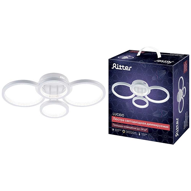 Потолочная люстра Ritter LUCIDO 51647 1 Фото № 1