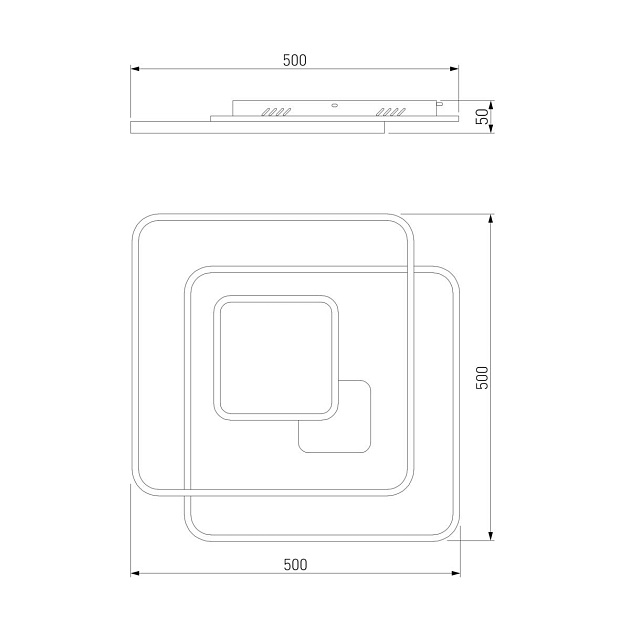 Потолочный светодиодный светильник Eurosvet Caroline 90255/1 изображение 2 Потолочный светодиодный светильник Eurosvet Caroline 90255/1 Фото № 2