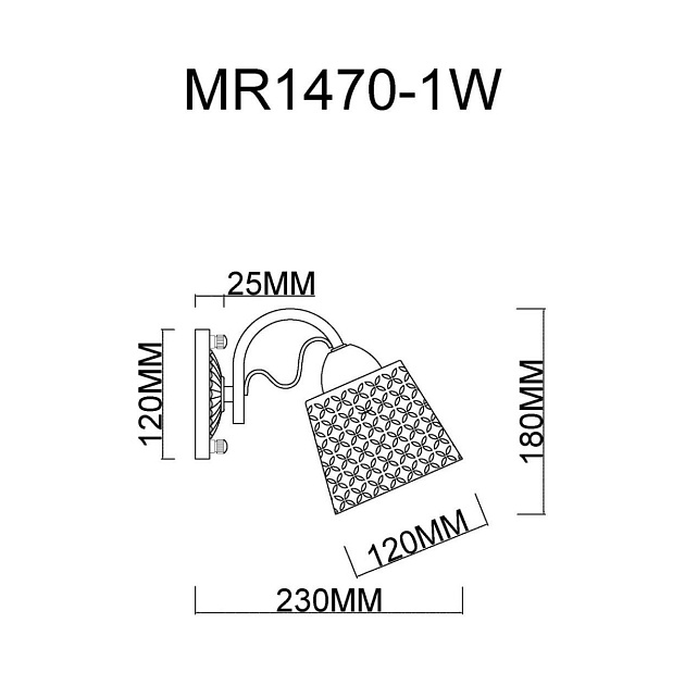 Бра MyFar Luiza MR1470-1W Фото № 2
