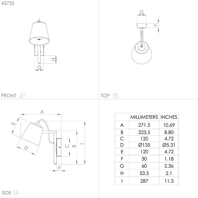 Бра Eglo Lacey 43735 Фото № 2