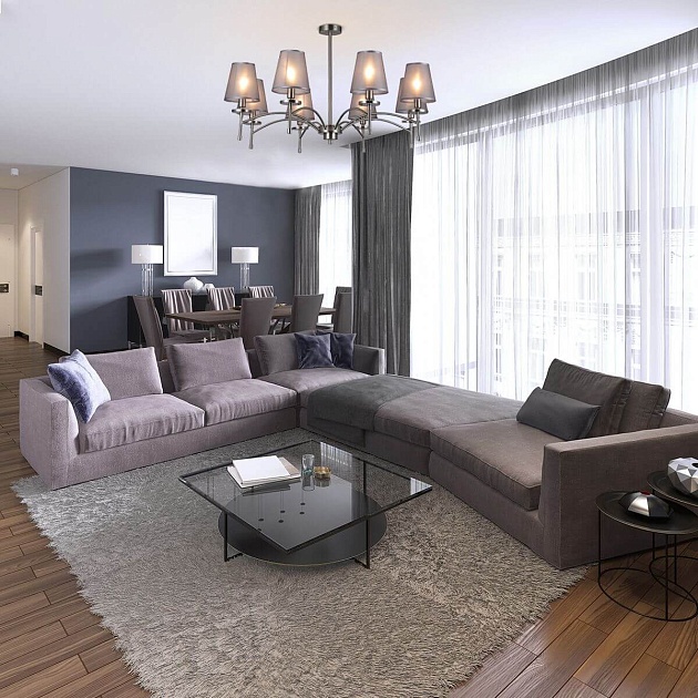 Подвесная люстра Escada Faith 694/8PL Nickel Фото № 3