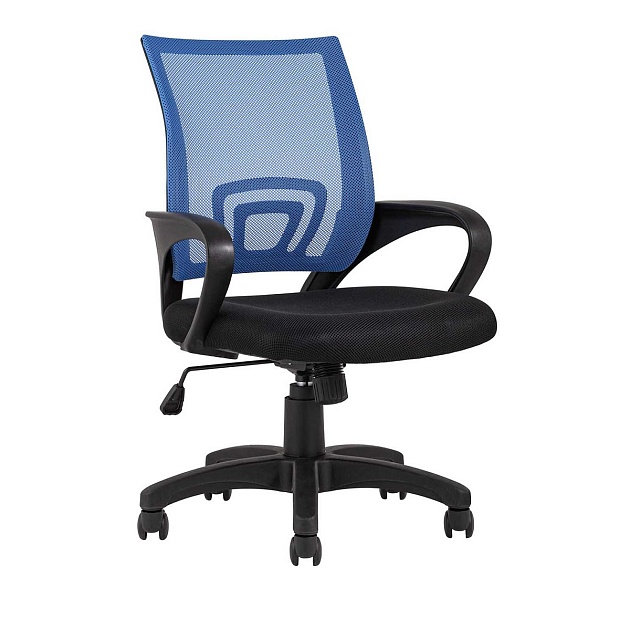 Офисное кресло TopChairs Simple синее D-515 blue изображение 1 Офисное кресло TopChairs Simple синее D-515 blue Фото № 1