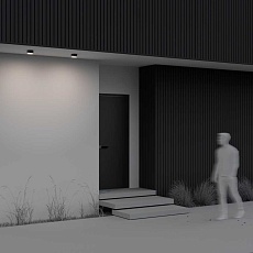 Уличный потолочный светодиодный светильник Maytoni Outdoor Zon IP O430CL-L15B4K 3