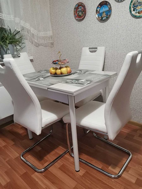 Кухонный стул AksHome Ava белый, экокожа 54512 Фото № 3