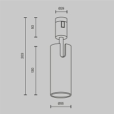Трековый светильник Maytoni Technical Focus Led TR144-1-12W3K-W-B 1