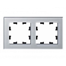 Рамка 2-постовая Systeme Electric AtlasDesign Nature алюминий ATN320302