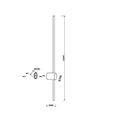 Настенный светодиодный светильник Maytoni Light Stick MOD237WL-L11BS3K 1