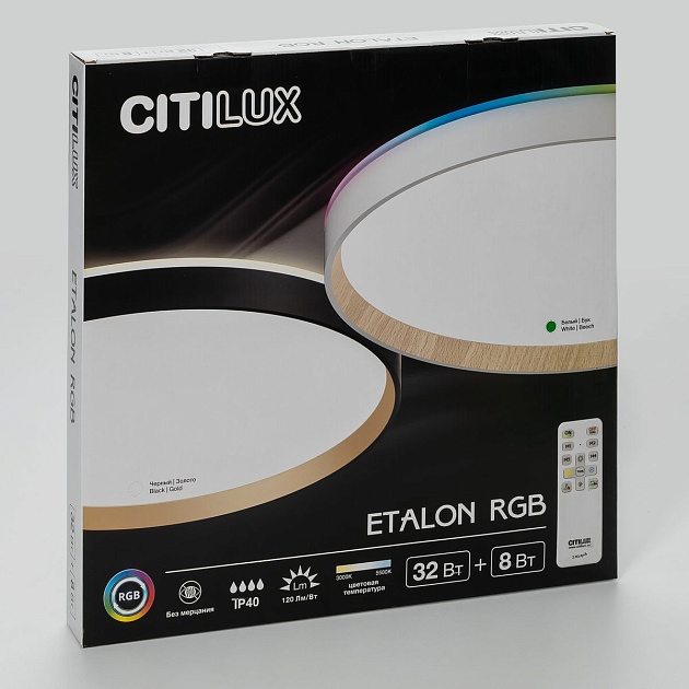 Потолочный светодиодный светильник Citilux Etalon CL750400R Фото № 5