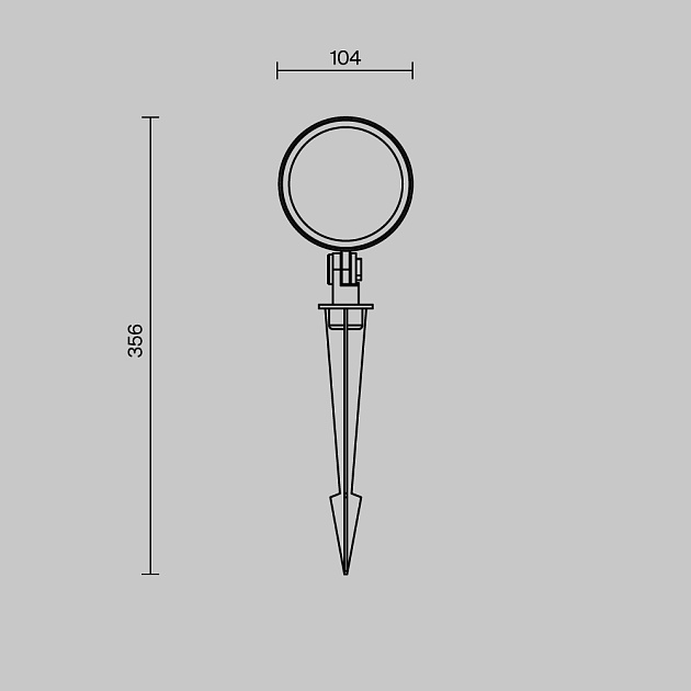 Ландшафтный светильник Maytoni Outdoor O495FL-L25B3K изображение 3 Ландшафтный светильник Maytoni Outdoor O495FL-L25B3K Фото № 3