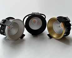 Встраиваемый светодиодный светильник Italline IT08-8035 black 4000K 4