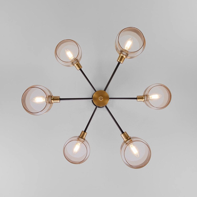 Потолочная люстра Eurosvet Arcada 70127/6 черный Фото № 5