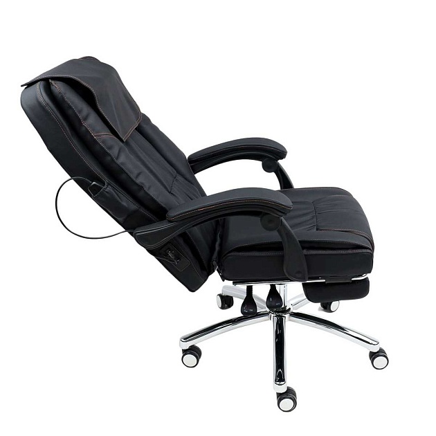 Кресло руководителя AksHome Chief Massag черный, экокожа 80978 Фото № 8