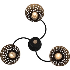 Потолочная люстра Reluce 01515-0.3-03 BK+WOOD 1