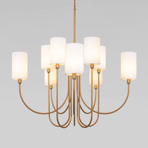 Подвесная люстра Eurosvet Abbey 60164/10 латунь Фото № 4