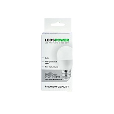 Светодиодная лампа LEDS POWER G45 E27 8Вт 4000К 006789