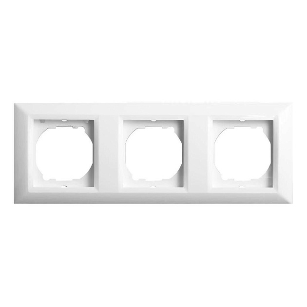 Рамка 3-постовая Vesta-Electric Roma белый FRM010301BEL Фото № 1