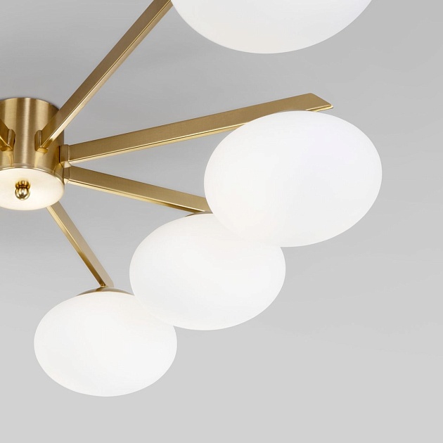 Потолочная люстра Eurosvet Opaline 70220/8 латунь Фото № 3
