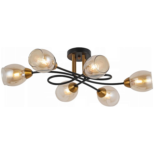 Потолочная люстра Illumico IL8263-6COU-79 BK GD изображение 1 Потолочная люстра Illumico IL8263-6COU-79 BK GD Фото № 1