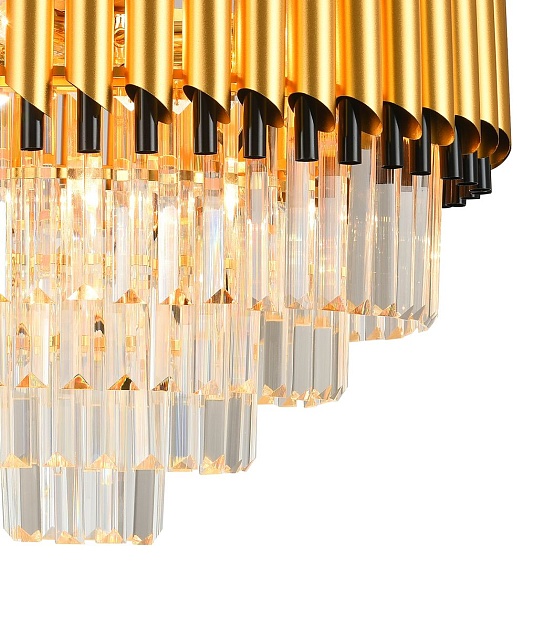 Подвесная люстра Natali Kovaltseva Darian 76017/10C Gold изображение 3 Подвесная люстра Natali Kovaltseva Darian 76017/10C Gold Фото № 3