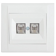 Розетка тf евро двойная Makel Defne 42001034