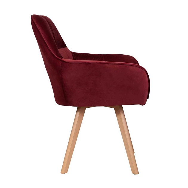 Кресло AksHome Soft красный, велюр 64742 изображение 4 Кресло AksHome Soft красный, велюр 64742 Фото № 4