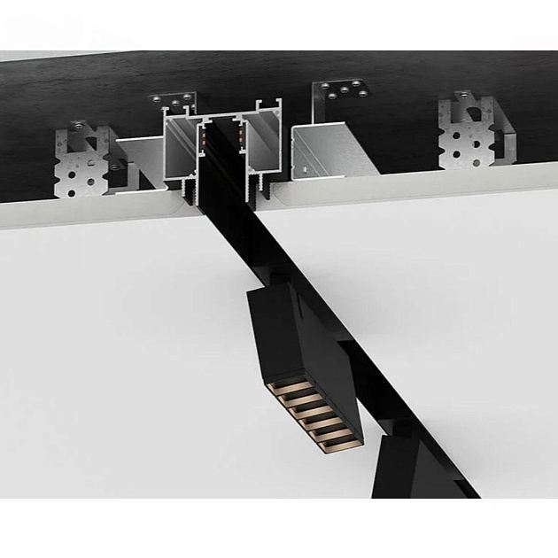 Трековый профиль FerGipps черный МТ 25 УТ000002601 изображение 3 Трековый профиль FerGipps черный МТ 25 УТ000002601 Фото № 3