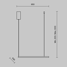 Подвесной светодиодный светильник Maytoni Glint MOD072PL-L28CH3K 1