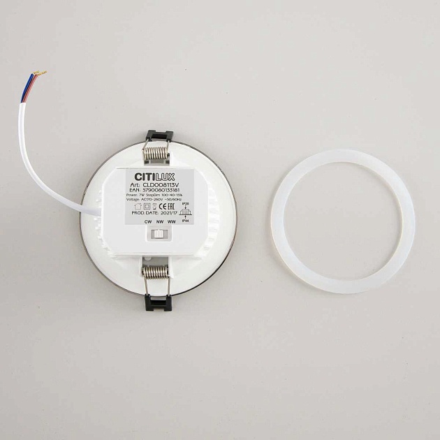 Встраиваемый светодиодный светильник Citilux Акви CLD008113V изображение 5 Встраиваемый светодиодный светильник Citilux Акви CLD008113V Фото № 5