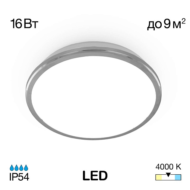 Потолочный светодиодный светильник Citilux Луна CL702161N изображение 1 Потолочный светодиодный светильник Citilux Луна CL702161N Фото № 1