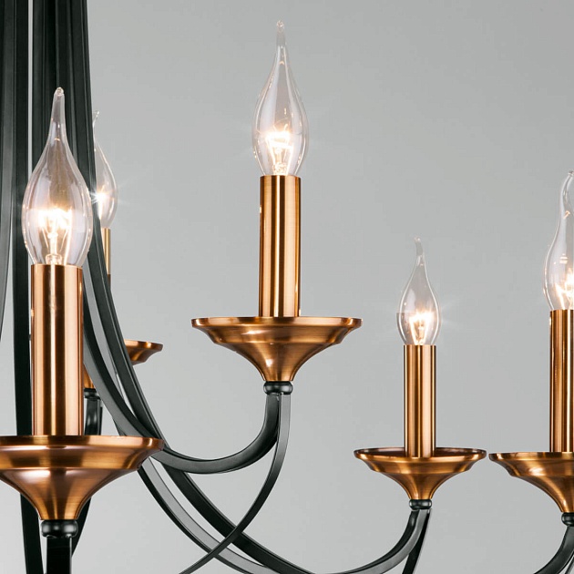 Подвесная люстра Eurosvet Lazzaro 60098/9 черный Фото № 4