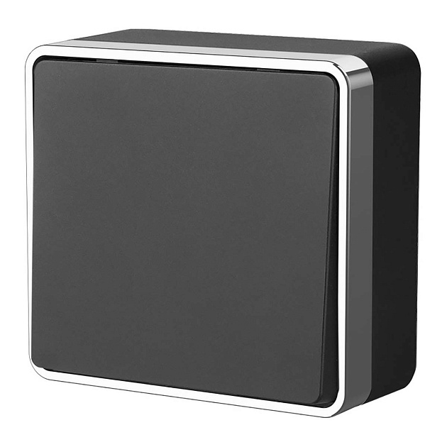 Выключатель одноклавишный Werkel Gallant черный/хром W5012035 4690389164101 изображение 1 Выключатель одноклавишный Werkel Gallant черный/хром W5012035 4690389164101 Фото № 1