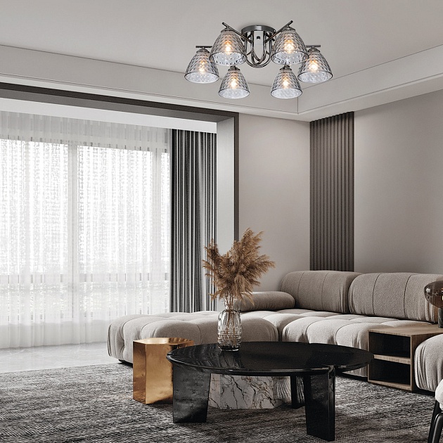 Потолочная люстра Escada Adonis 659/6PL Black Фото № 2