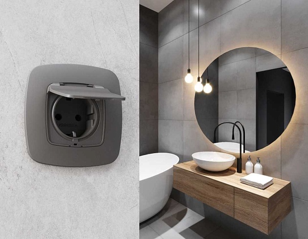 Лицевая панель  розетки AMBRELLA VOLT OP6580 Фото № 2