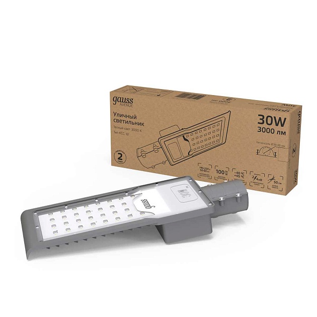 Уличный светодиодный светильник Gauss 629534130 Фото № 4