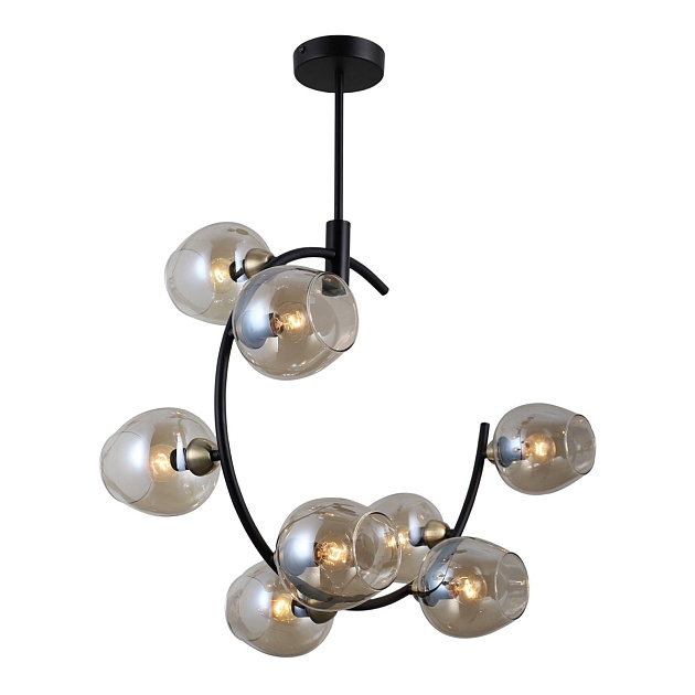 Подвесная люстра Gerhort G71163/8BK+AB AMB изображение 2 Подвесная люстра Gerhort G71163/8BK+AB AMB Фото № 2