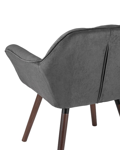 Кресло Stool Group Брайан замша темно-серый BRUYNE HY-54 изображение 6 Кресло Stool Group Брайан замша темно-серый BRUYNE HY-54 Фото № 6