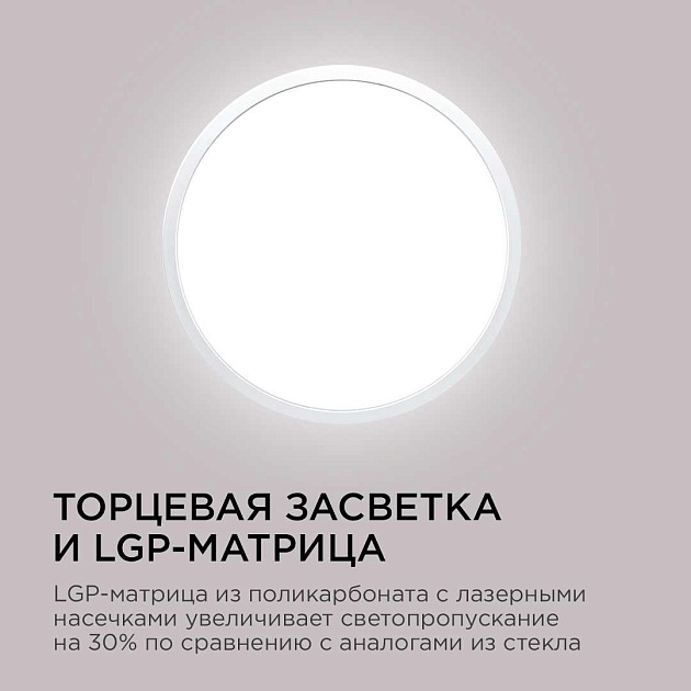 Потолочный светодиодный светильник Apeyron Spin 18-125 изображение 8 Потолочный светодиодный светильник Apeyron Spin 18-125 Фото № 8