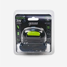 Налобный светодиодный фонарь Gauss аккумуляторный 40х60 220 лм GF402 2