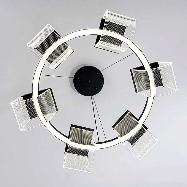 Подвесной cветильник LED4U L7707-600 BK Фото № 3