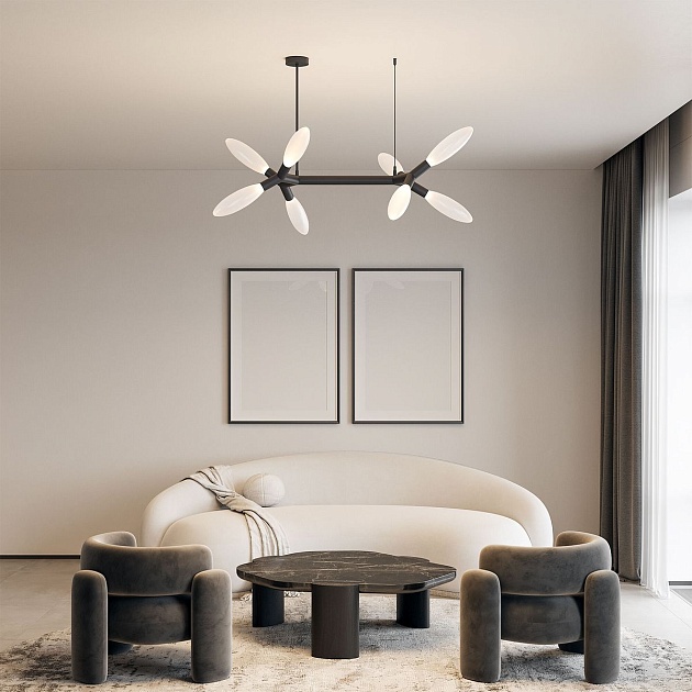 Потолочная люстра Eurosvet Covalent 30180 черный Фото № 3