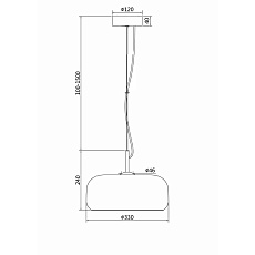 Подвесной светодиодный светильник Maytoni Madmen MOD127PL-L6BR 4