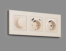 Лицевая панель розетки AMBRELLA VOLT AP3270 1