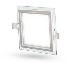Встраиваемый светильник Datts Slim Glass Panel 9W 4200K square