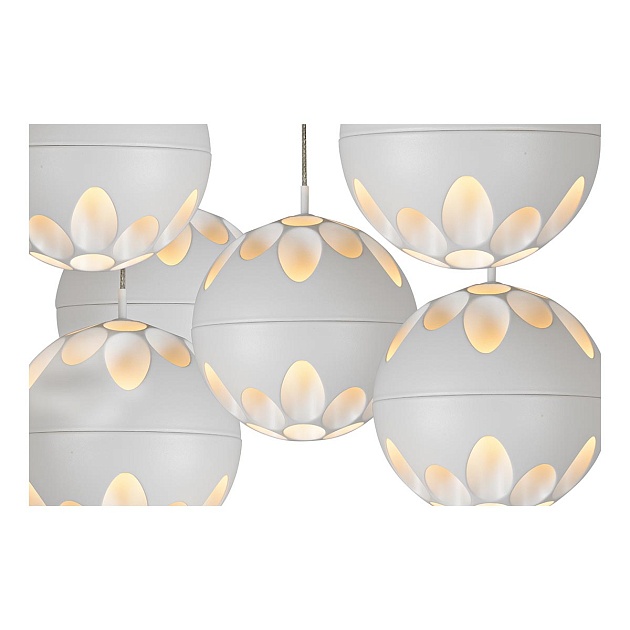 Подвесная светодиодная люстра iLedex Mob P1009-6 WH Фото № 2