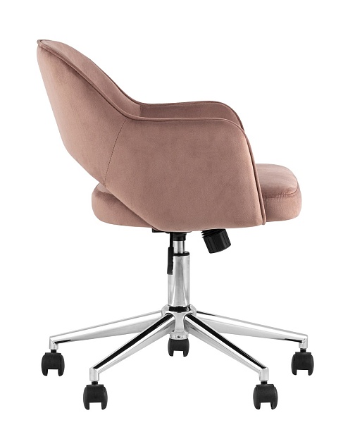 Офисное кресло Stool Group Кларк велюр розовый CLARKSON PINK CHROME Фото № 4