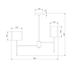 Подвесная люстра Eurosvet Notturno 60162/8 черный 1
