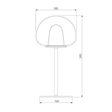Настольная лампа Eurosvet Twice 90326/1 черный 1