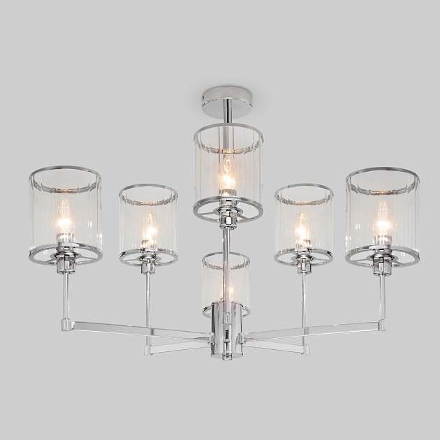Потолочная люстра Eurosvet 60144/6 хром Фото № 1